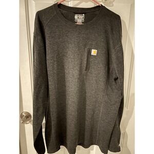 Carhartt Long Sleeve Shirt Force Relaxed Fit Pocket Tall‎ Size 2XLT